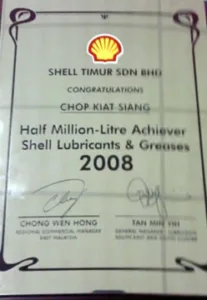 Chop kiat siang Half Million-Litre Achiever-2008